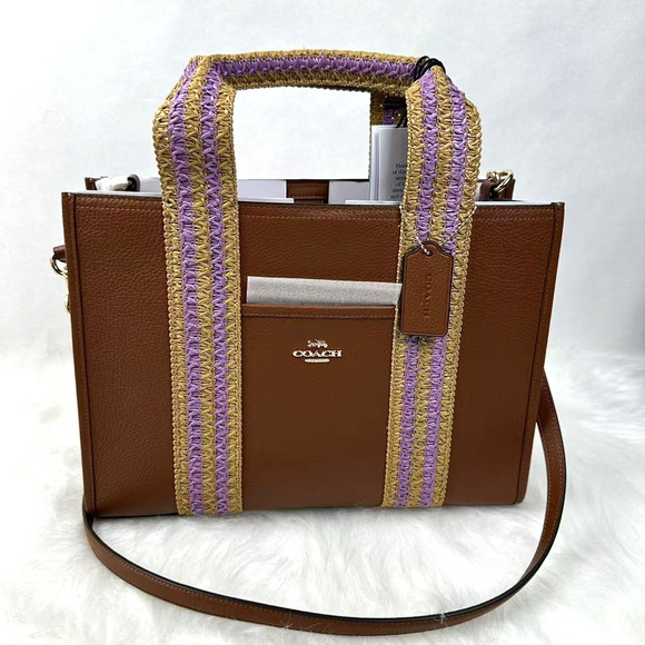 Coach Handbags - Coach Smith Tote Bag Crossbody In Leather/Gold/Redwood Multi CBG90 NWT